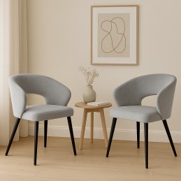 Krzesło welurowe AURA  Nowoczesne krzesło do salonu, jadalni i kuchni