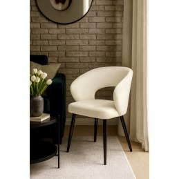 Krzesło welurowe AURA  Nowoczesne krzesło do salonu, jadalni i kuchni