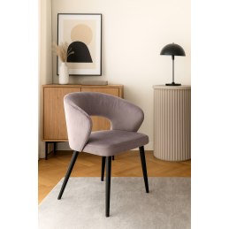 Krzesło welurowe AURA  Nowoczesne krzesło do salonu, jadalni i kuchni