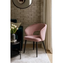 Krzesło welurowe AURA  Nowoczesne krzesło do salonu, jadalni i kuchni