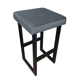 Hoker ALEX krzesło barowe tkanina Welur podstawa metalowa