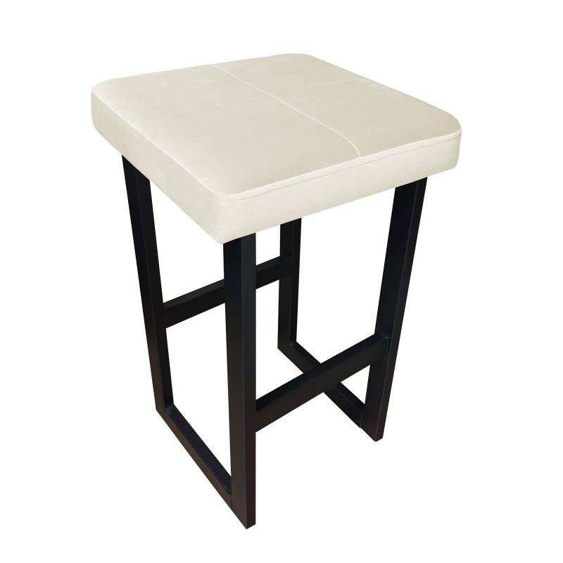 Hoker ALEX tkanina Welur – metalowa podstawa, styl i komfort