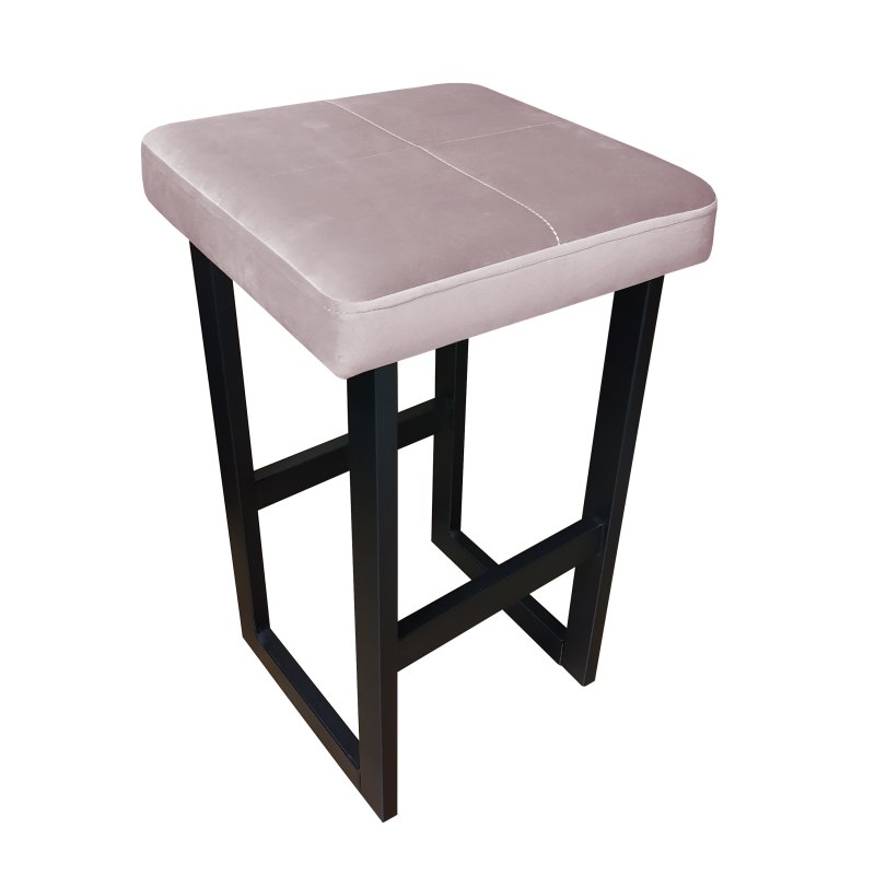 Hoker ALEX tkanina Welur – metalowa podstawa, styl i komfort