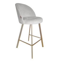 Hoker barowy Trix tkanina Welur na metalowej podstawie