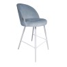 Hoker TRIX krzesło barowe tkanina Welur podstawa metalowa