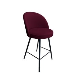 Hoker barowy Trix tkanina Welur na metalowej podstawie