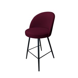 Hoker barowy Trix tkanina Welur na metalowej podstawie