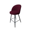 Hoker barowy Trix tkanina Welur na metalowej podstawie