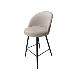 Hoker TRIX krzesło barowe tkanina Welur podstawa metalowa