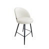 Hoker TRIX krzesło barowe tkanina Welur podstawa metalowa