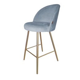 Hoker barowy Trix tkanina Welur na metalowej podstawie