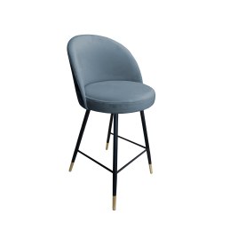 Hoker barowy Trix tkanina Welur na metalowej podstawie