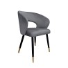Krzesło welurowe AURA  Nowoczesne krzesło do salonu, jadalni i kuchni