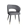 Krzesło welurowe AURA  Nowoczesne krzesło do salonu, jadalni i kuchni