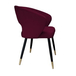 Krzesło tapicerowane AURA na czarno złotej nodze MG02 do jadalni salonu