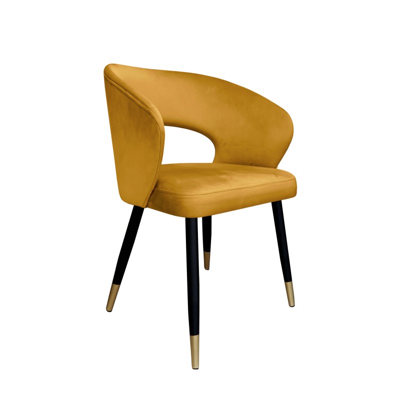 Krzesło welurowe AURA  Nowoczesne krzesło do salonu, jadalni i kuchni