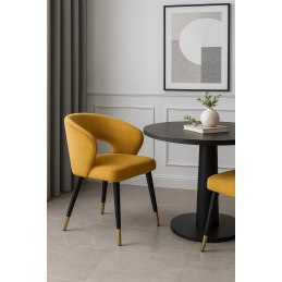 Krzesło welurowe AURA  Nowoczesne krzesło do salonu, jadalni i kuchni
