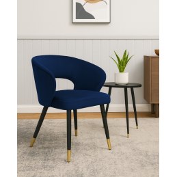 Krzesło welurowe AURA  Nowoczesne krzesło do salonu, jadalni i kuchni