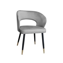Krzesło tapicerowane AURA na czarno złotej nodze MG17 do jadalni salonu