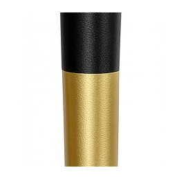 Krzesło tapicerowane AURA na czarno złotej nodze MG20 do jadalni salonu