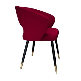 Krzesło tapicerowane AURA na czarno złotej nodze MG31 do jadalni salonu