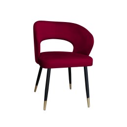 Krzesło tapicerowane AURA na czarno złotej nodze MG31 do jadalni salonu