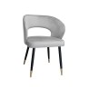Krzesło welurowe AURA  Nowoczesne krzesło do salonu, jadalni i kuchni