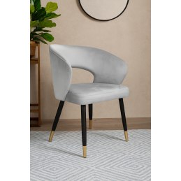 Krzesło welurowe AURA  Nowoczesne krzesło do salonu, jadalni i kuchni