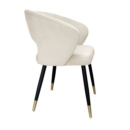 Krzesło tapicerowane AURA na czarno złotej nodze MG50 do jadalni salonu