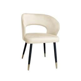 Krzesło tapicerowane AURA na czarno złotej nodze MG50 do jadalni salonu