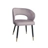 Krzesło welurowe AURA  Nowoczesne krzesło do salonu, jadalni i kuchni