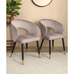 Krzesło welurowe AURA  Nowoczesne krzesło do salonu, jadalni i kuchni