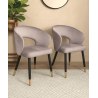 Krzesło welurowe AURA  Nowoczesne krzesło do salonu, jadalni i kuchni