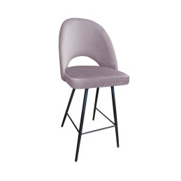Hoker POLO krzesło barowe tkanina Welur podstawa metalowa