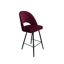 Hoker POLO krzesło barowe welur metalowa podstawa