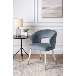 Krzesło welurowe AURA  Nowoczesne krzesło do salonu, jadalni i kuchni