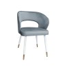 Krzesło welurowe AURA  Nowoczesne krzesło do salonu, jadalni i kuchni