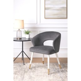 Krzesło welurowe AURA  Nowoczesne krzesło do salonu, jadalni i kuchni