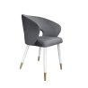 Krzesło welurowe AURA  Nowoczesne krzesło do salonu, jadalni i kuchni