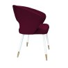 Krzesło welurowe AURA  Nowoczesne krzesło do salonu, jadalni i kuchni