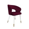 Krzesło welurowe AURA  Nowoczesne krzesło do salonu, jadalni i kuchni