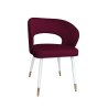 Krzesło welurowe AURA  Nowoczesne krzesło do salonu, jadalni i kuchni