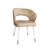 Krzesło welurowe AURA  Nowoczesne krzesło do salonu, jadalni i kuchni