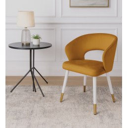 Krzesło welurowe AURA  Nowoczesne krzesło do salonu, jadalni i kuchni