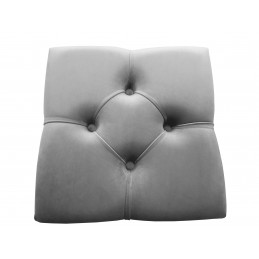 Hoker CHESTERFIELD krzesło barowe tkanina Welur podstawa metalowa