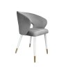 Krzesło welurowe AURA  Nowoczesne krzesło do salonu, jadalni i kuchni