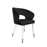 Krzesło welurowe AURA  Nowoczesne krzesło do salonu, jadalni i kuchni