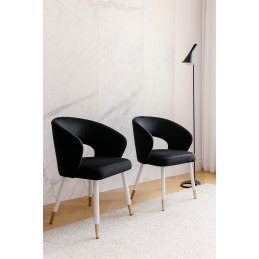 Krzesło welurowe AURA  Nowoczesne krzesło do salonu, jadalni i kuchni
