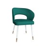 Krzesło welurowe AURA  Nowoczesne krzesło do salonu, jadalni i kuchni