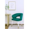 Krzesło welurowe AURA  Nowoczesne krzesło do salonu, jadalni i kuchni